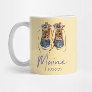 Maine Hiking Boots Outdoor Bicentennial 200th Anniversary Mug